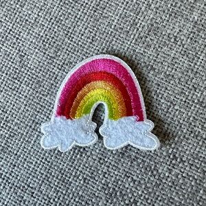 NWOT Embroidered Rainbow Cloud Embroidered Patch